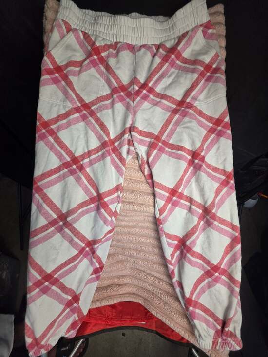 Colsie Pants - Colsie Womens Plaid Print Lounge Jogger Sweatpants Pink White Size Large